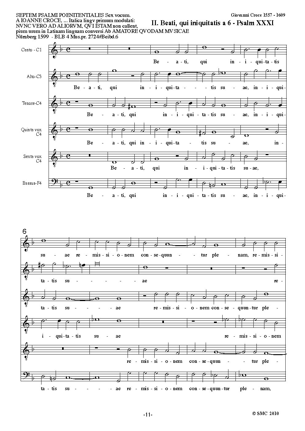 Beati qui iniquitatis (Psalm 31)