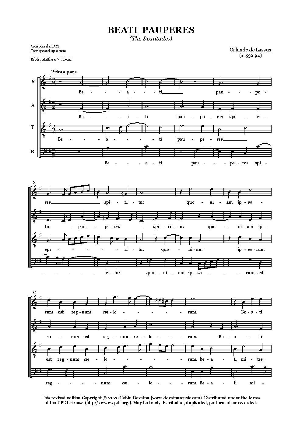 Beati pauperes