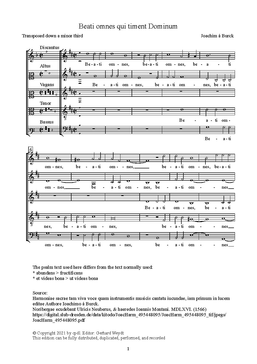Beati omnes qui timent Dominum