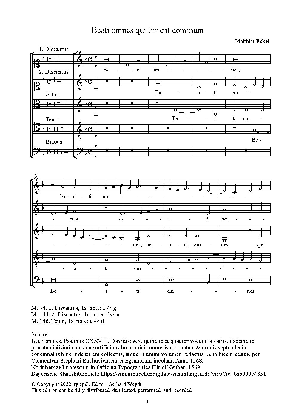 Beati omnes qui timent dominum