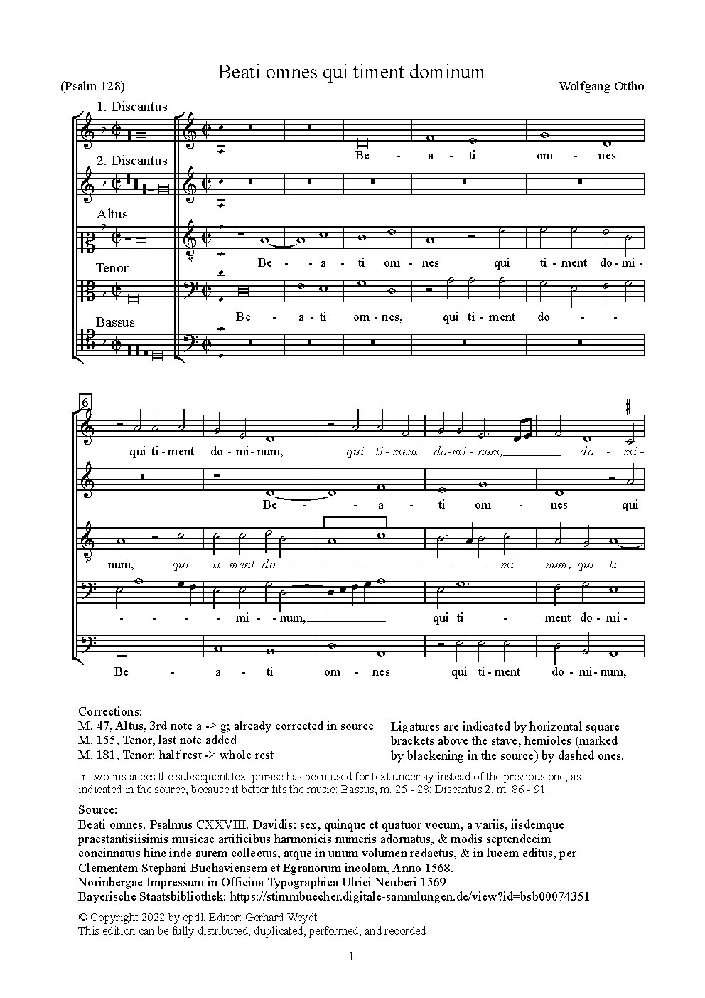Beati omnes qui timent dominum