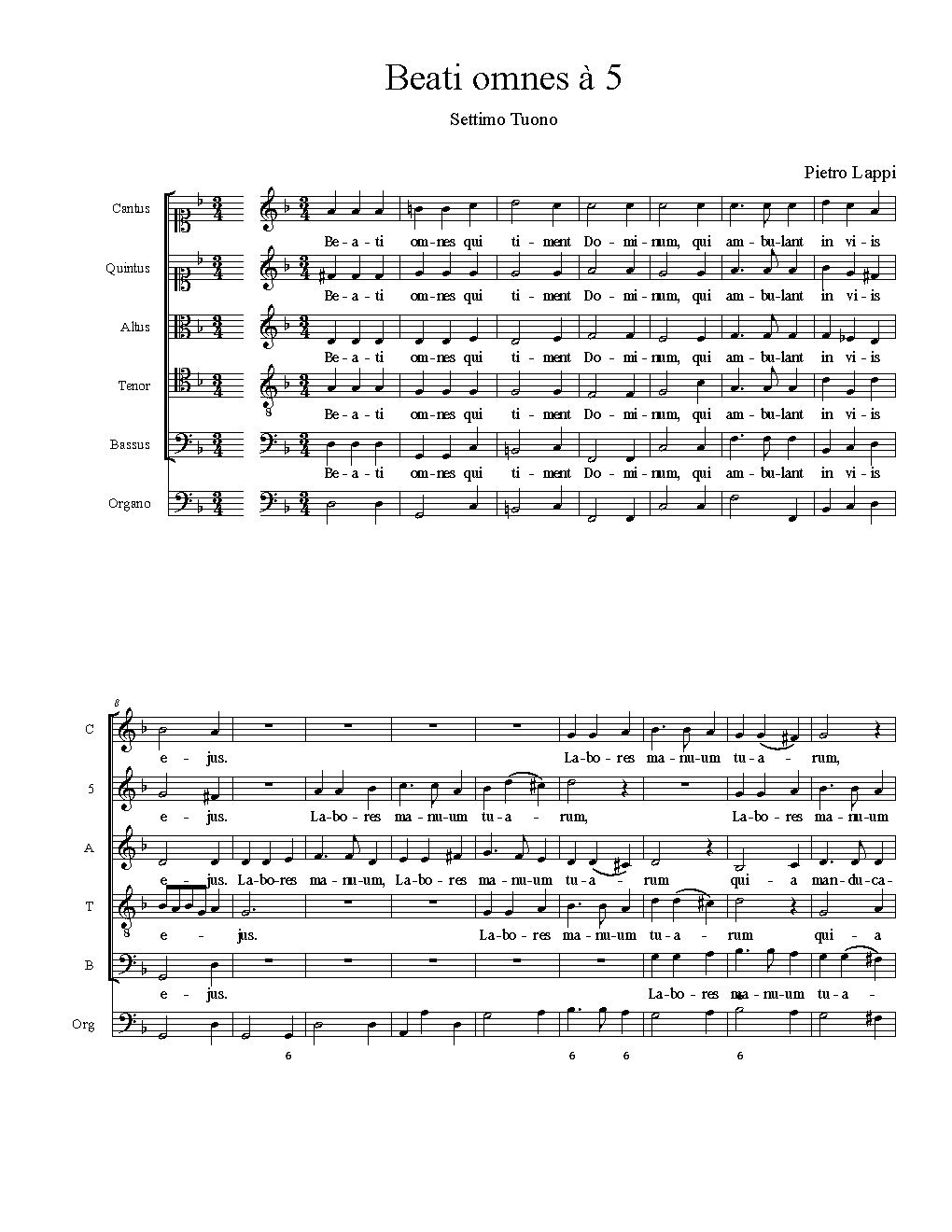 Beati omnes à 5