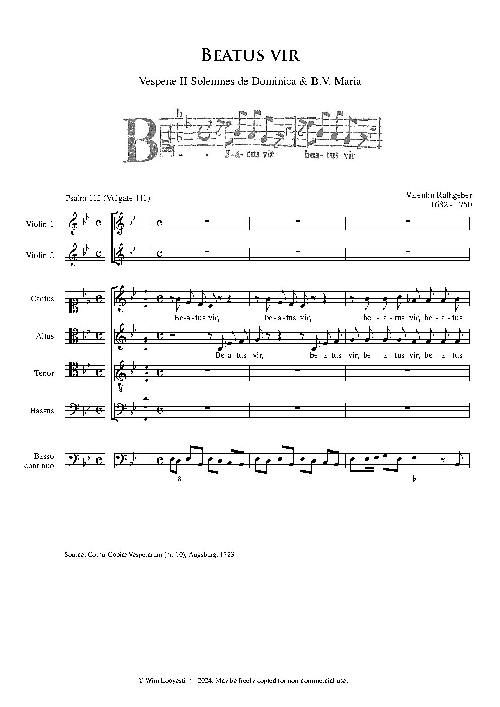 Beatus vir, Op. II, No. 10