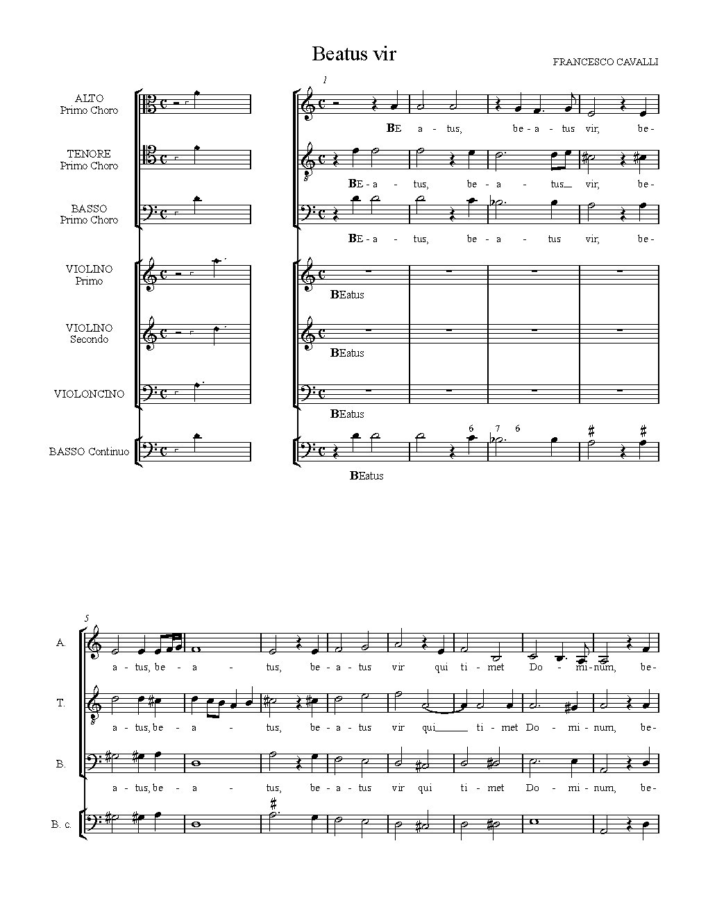 Beatus Vir - Choir Script PDF Thumbnail