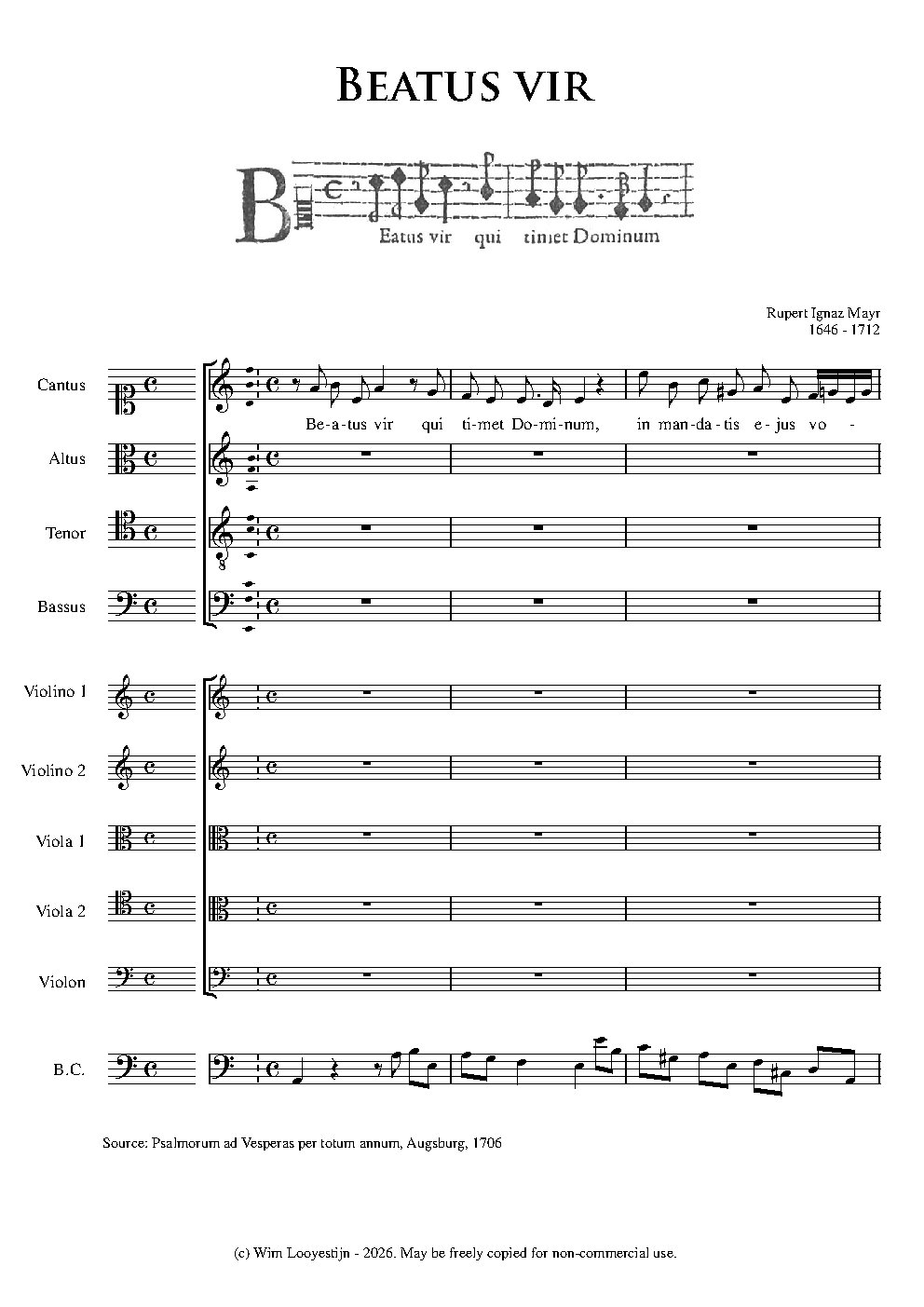 Beatus vir - Choir Script PDF Thumbnail