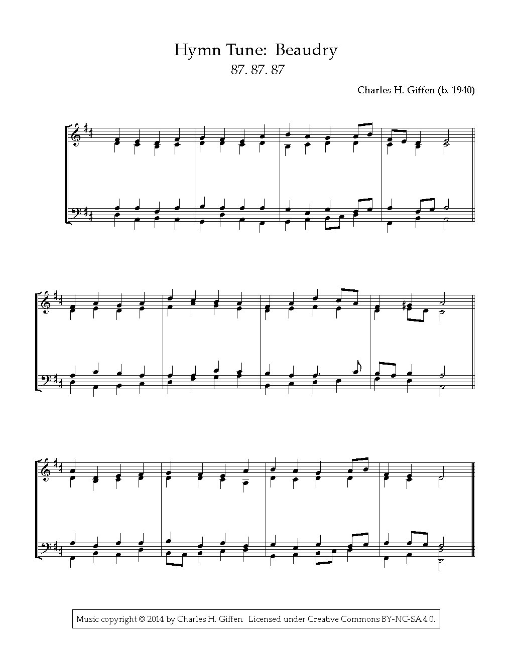 Beaudry - Choir Script PDF Thumbnail