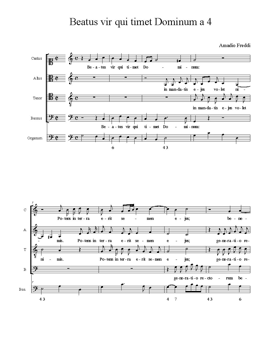Beatus vir qui timet Dominum a 4