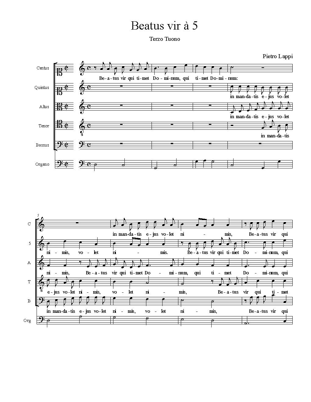 Beatus vir à 5