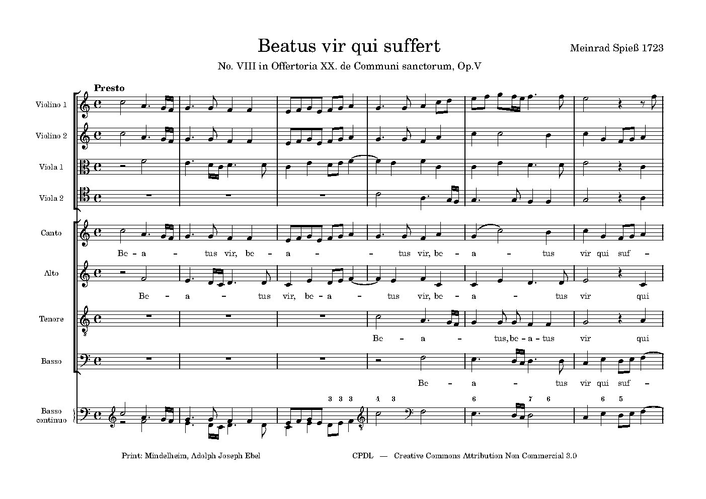 Beatus vir qui suffert, Op.5,8