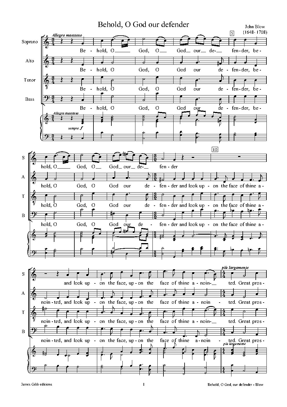 Behold, O God our defender
