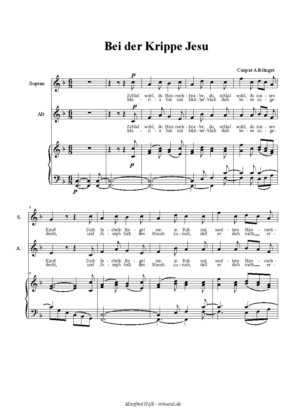 Bei der Krippe Jesu