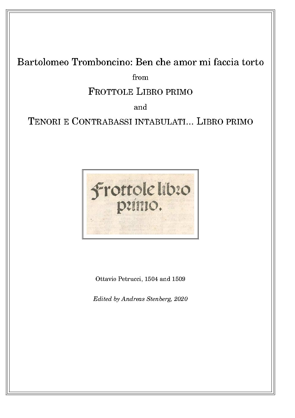 Ben che amor - Choir Script PDF Thumbnail