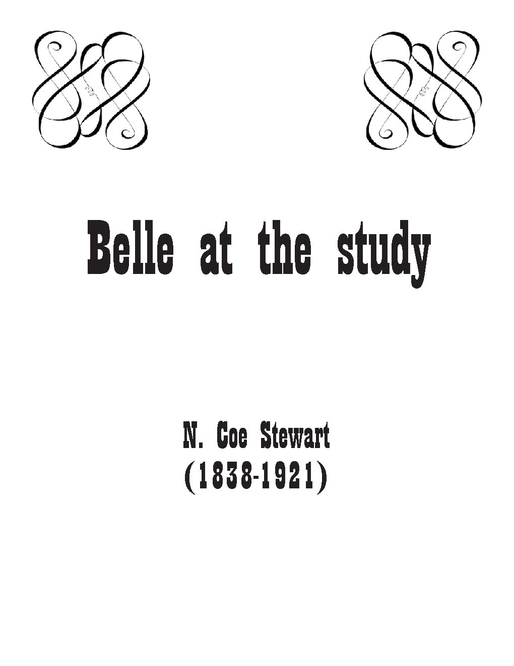 Belle at the study