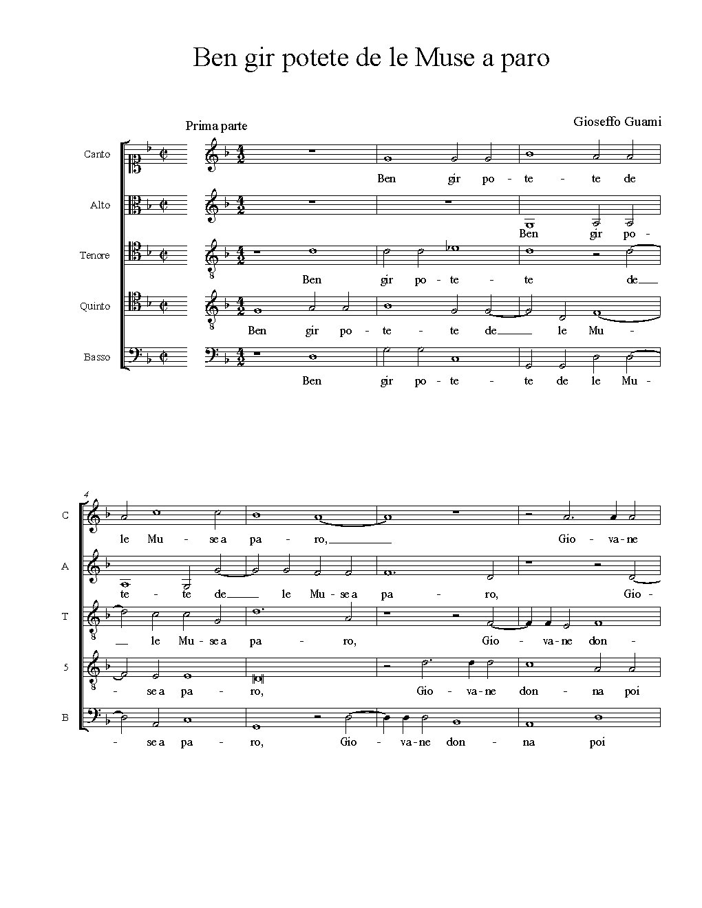 Ben gir potete de le Muse a paro
