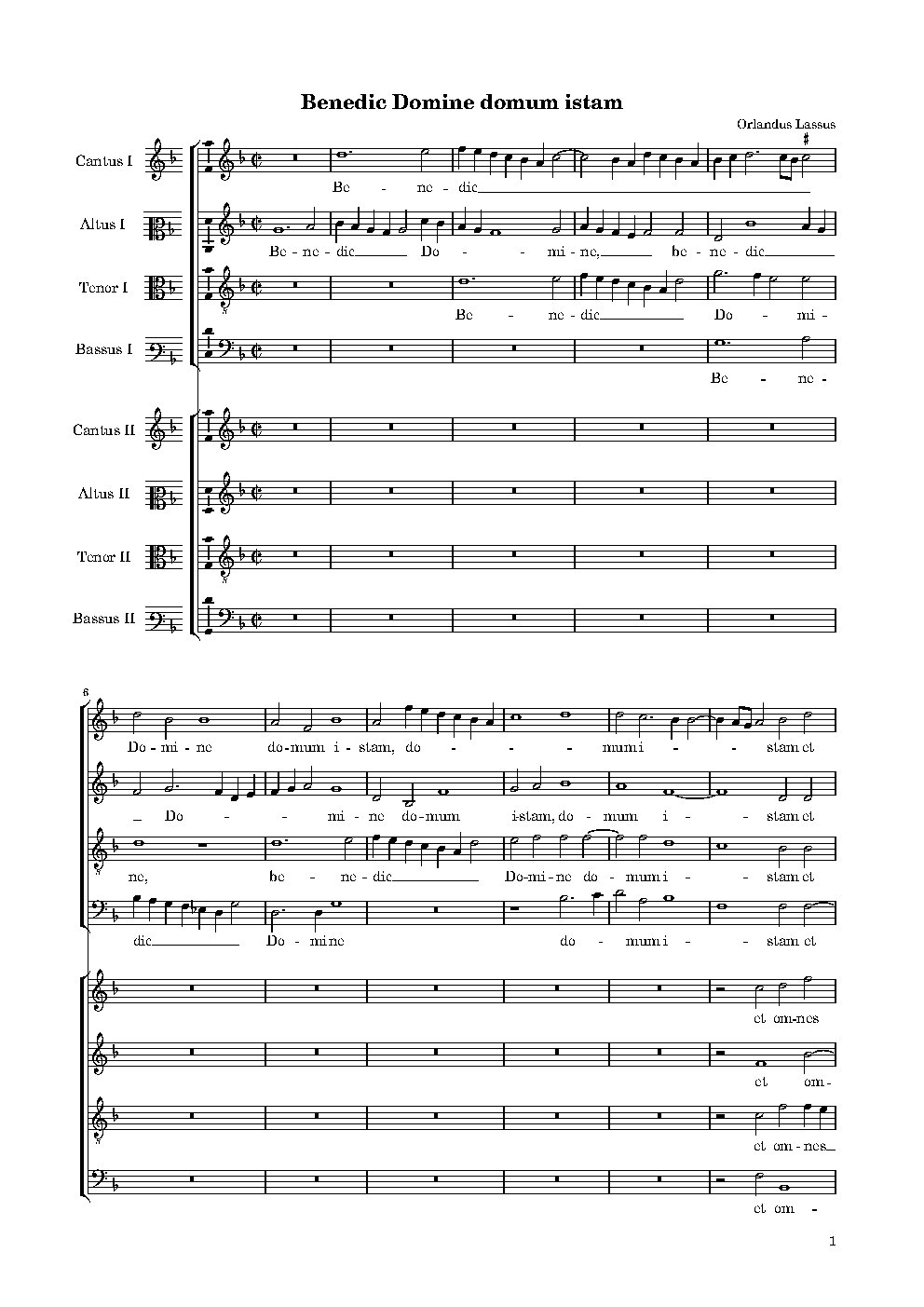 Benedic, Domine, domum istam