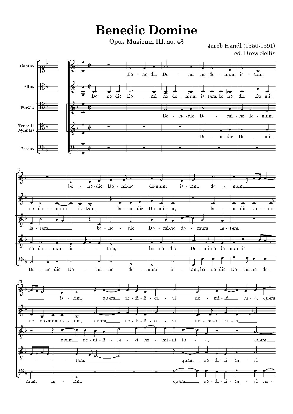 Benedic Domine