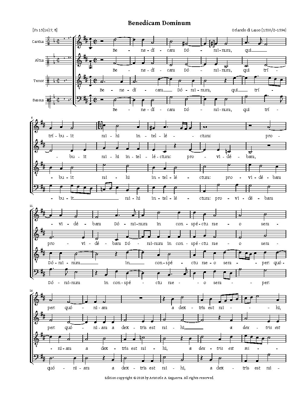 Benedicam Dominum
