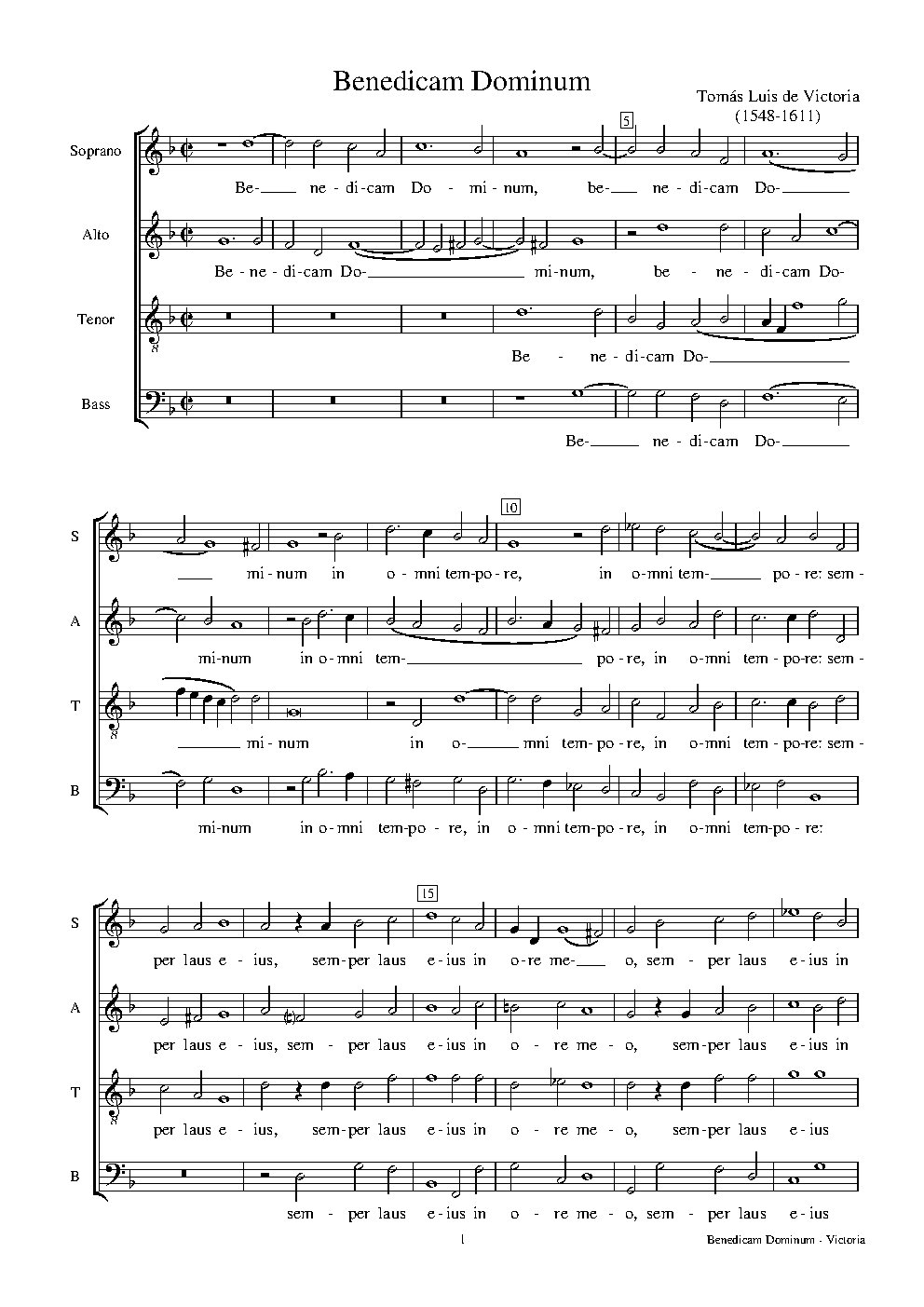 Benedicam Dominum