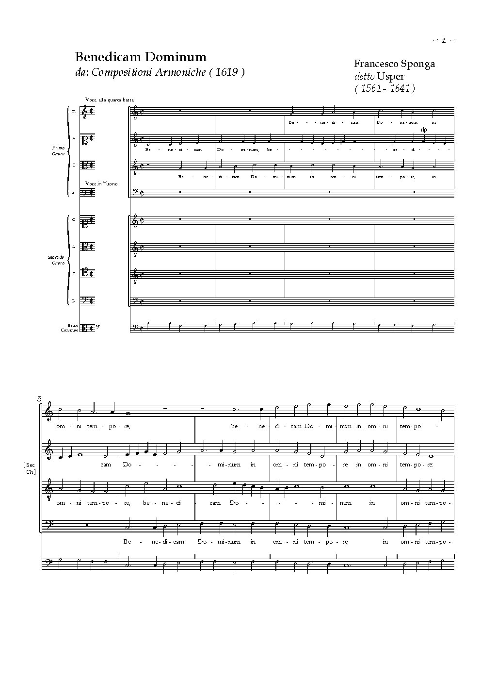 Benedicam Dominum