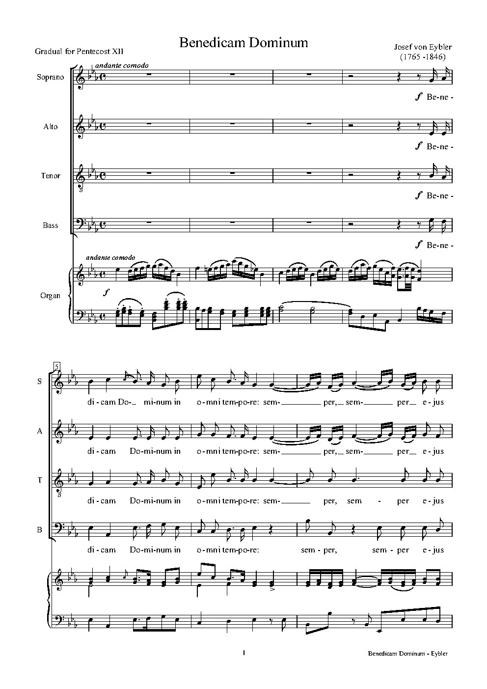 Benedicam Dominum
