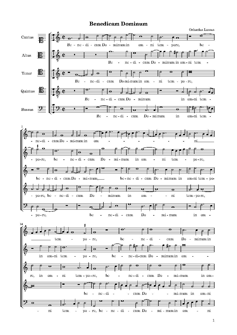 Benedicam Dominum a5