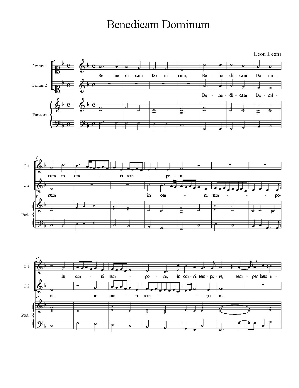 Benedicam Dominum