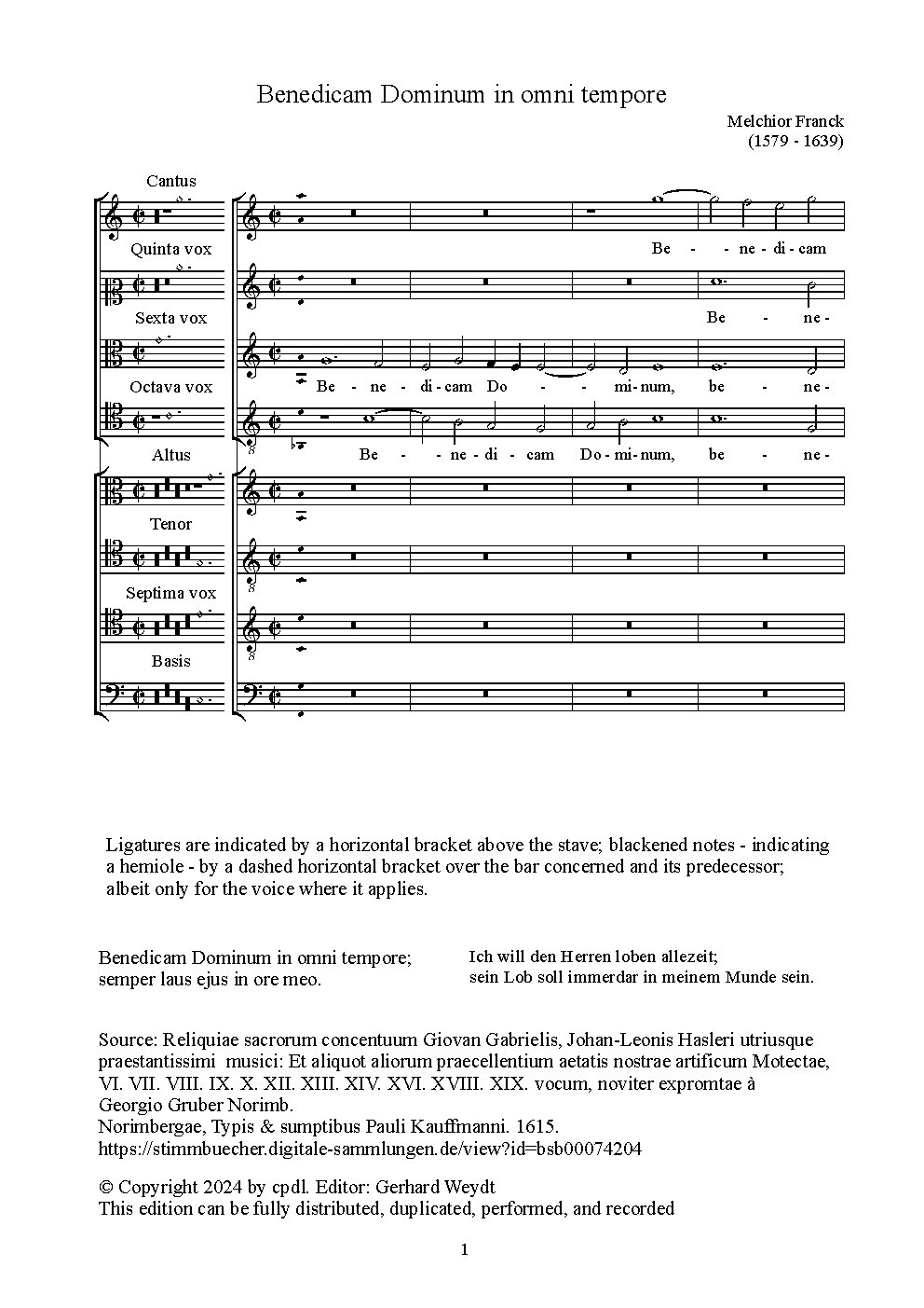 Benedicam Dominum