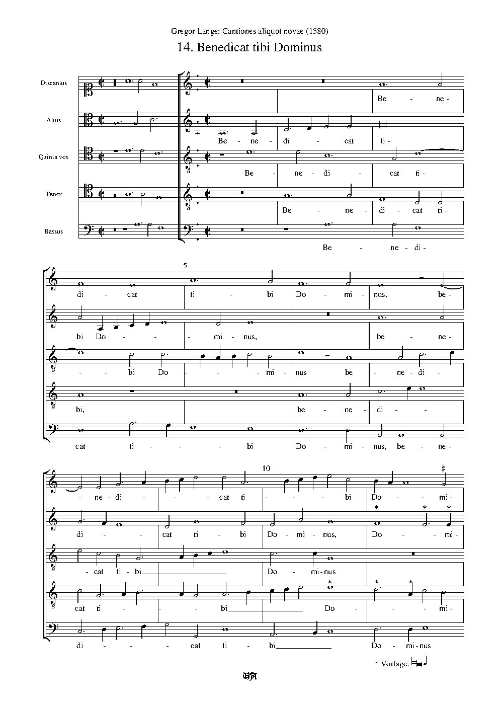 Benedicat tibi Dominus - Choir Script PDF Thumbnail