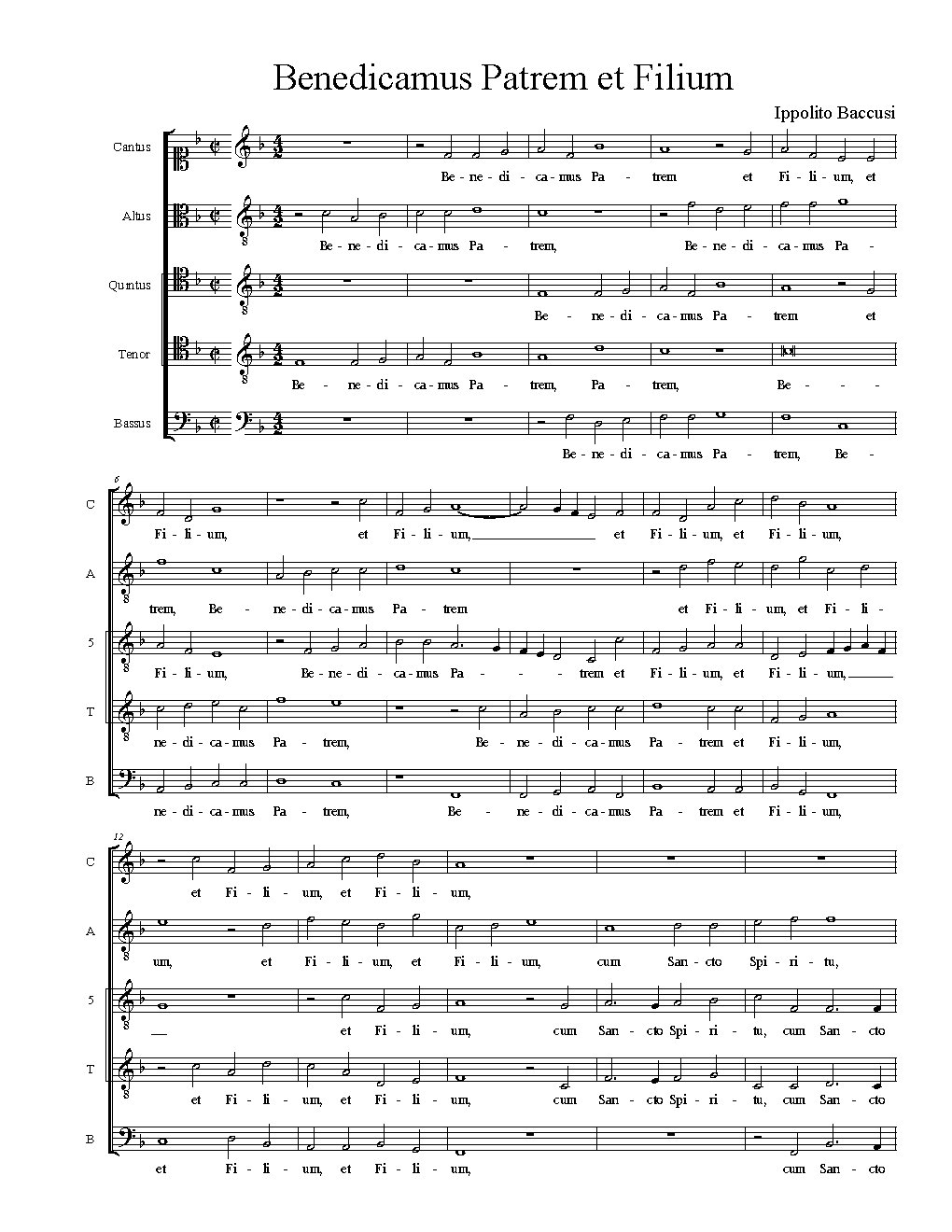 Benedicamus Patrem et Filium
