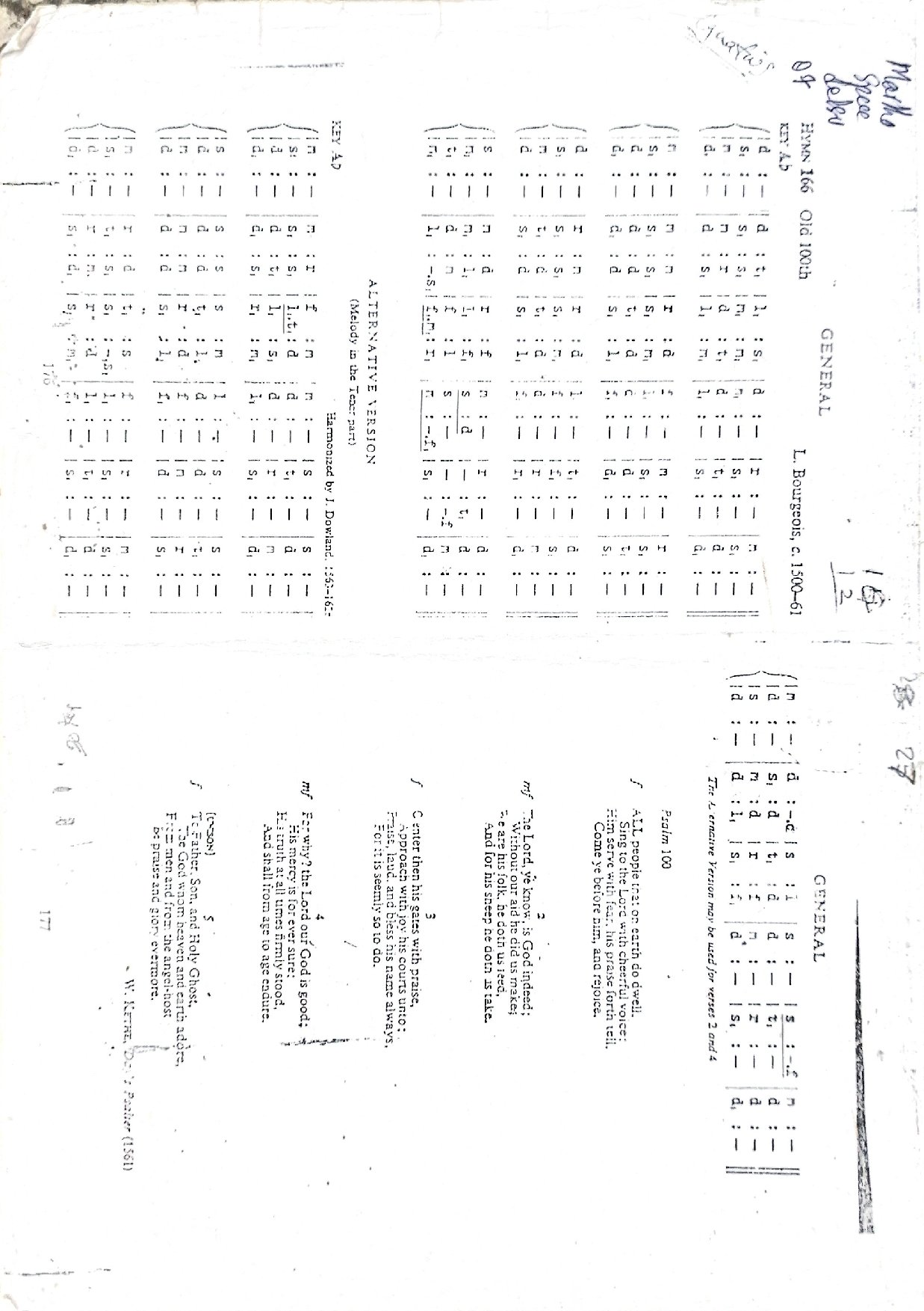 All People That On Earth - Download Choir Script PDF