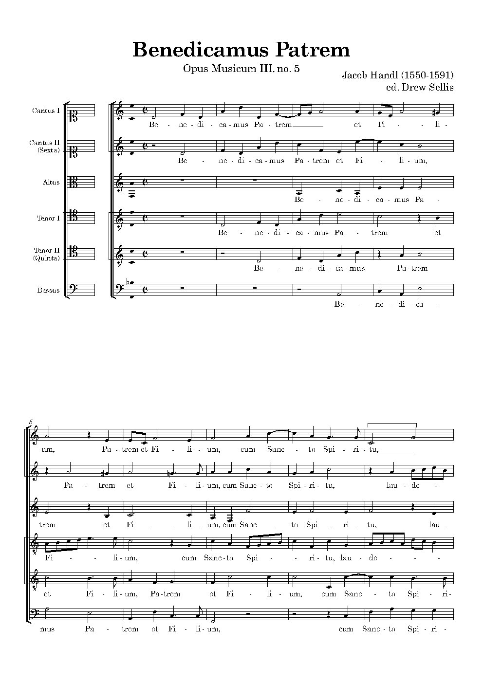 Benedicamus Patrem - Choir Script PDF Thumbnail