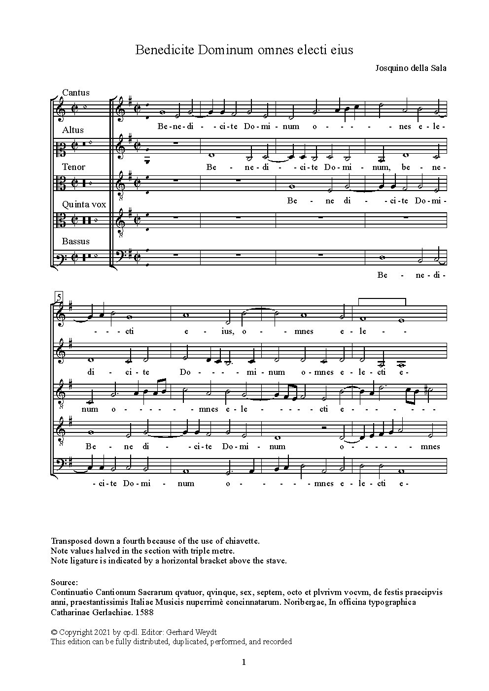 Benedicite Dominum omnes electi eius