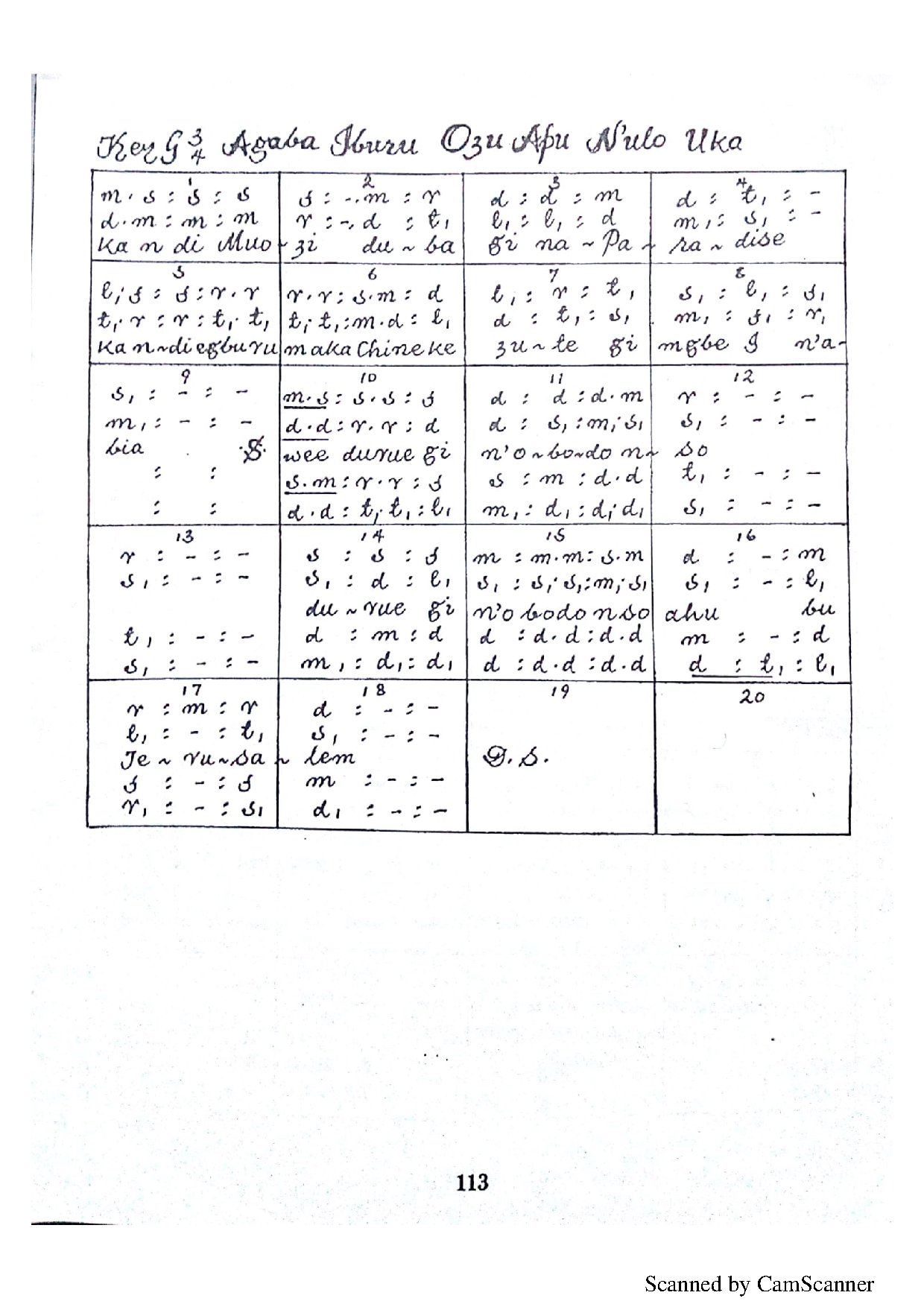 Ka Ndi Muozi Dubaa Gi Na Paradais. - Download Choir Script PDF