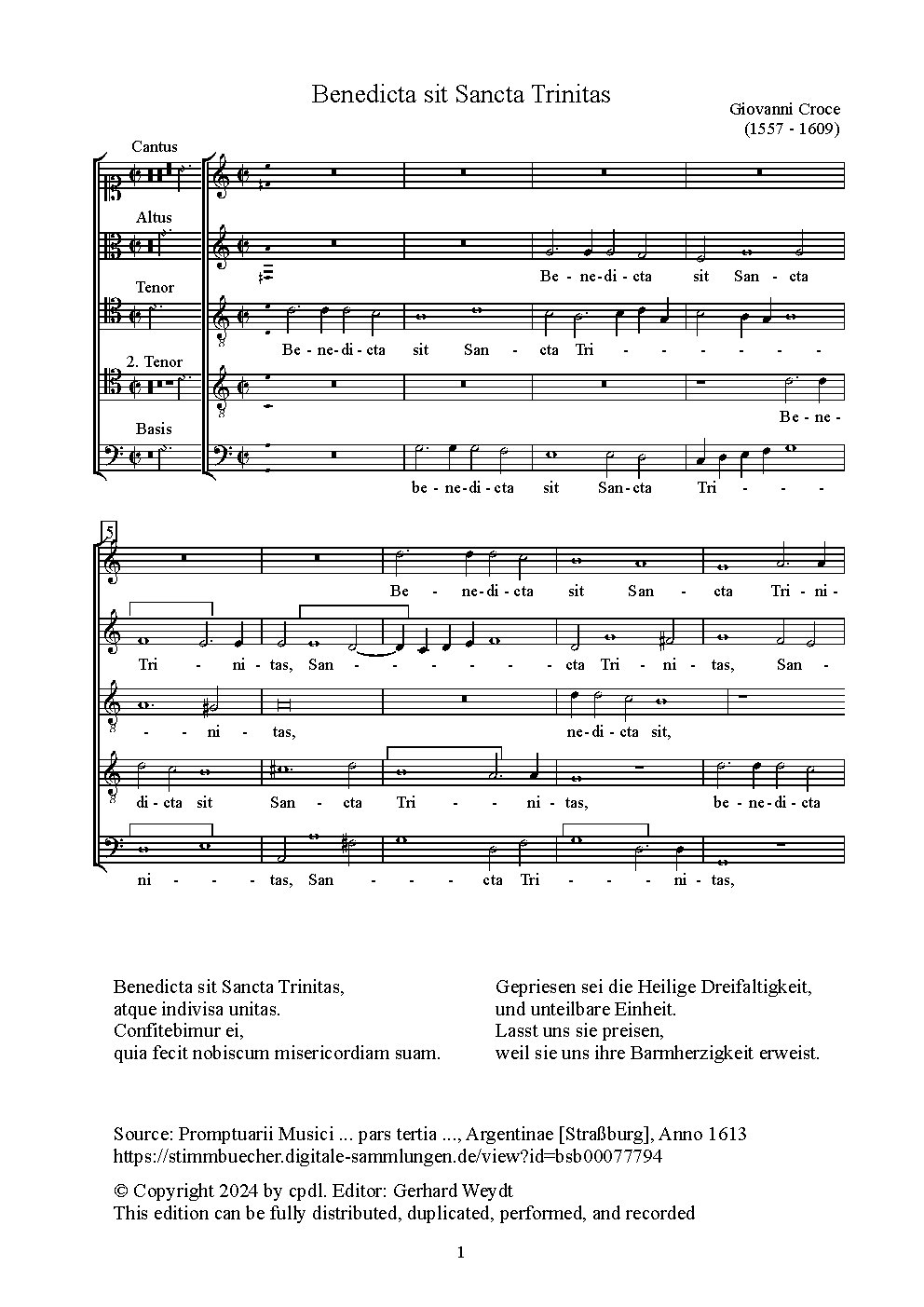 Benedicta sit Sancta Trinitas
