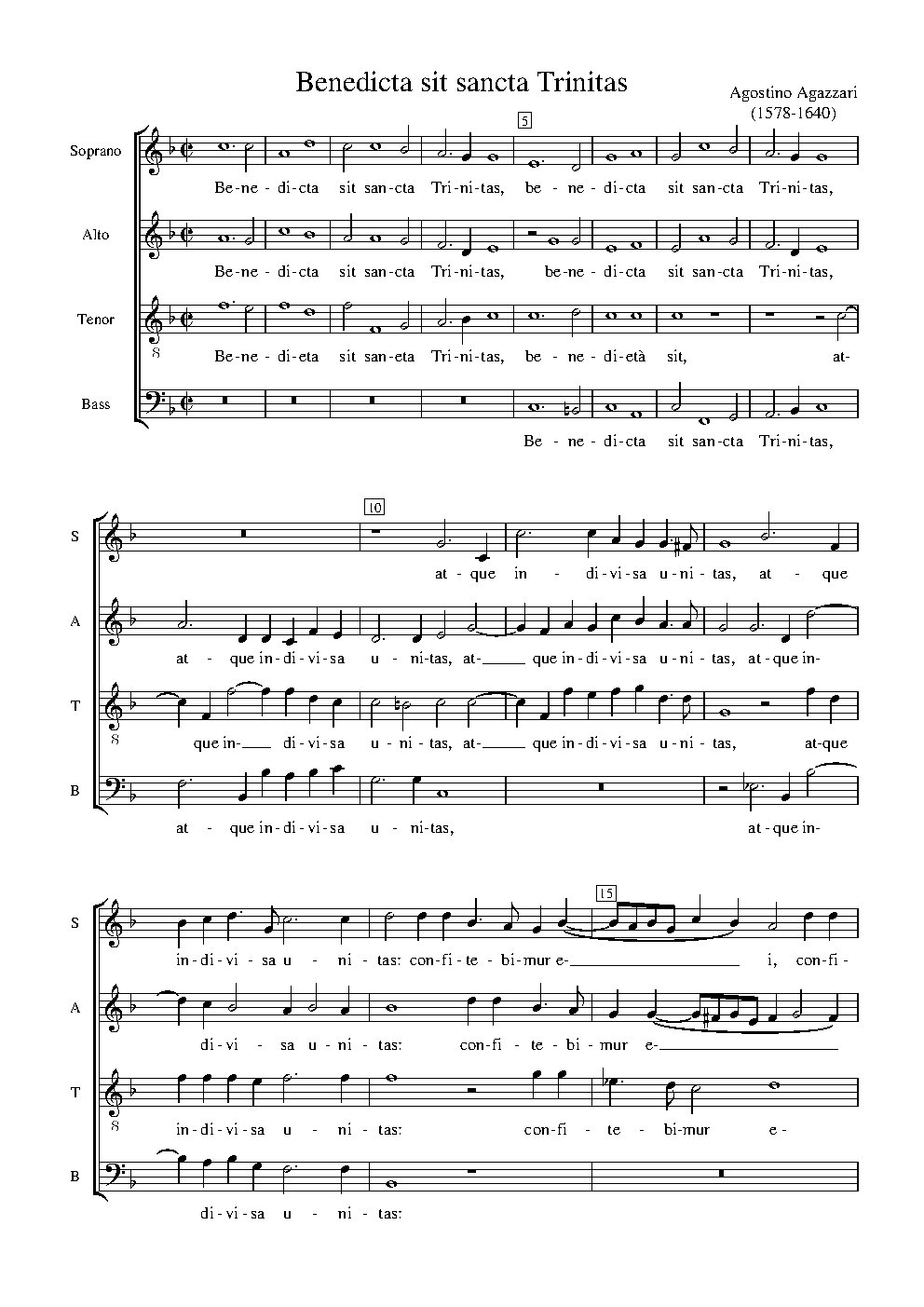 Benedicta sit sancta Trinitas