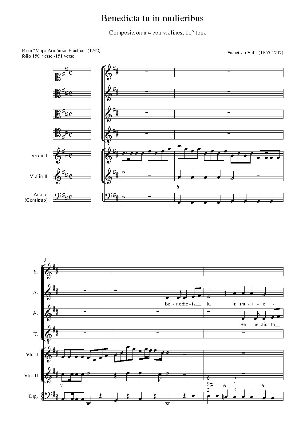 Benedicta tu in mulieribus II - Choir Script PDF Thumbnail