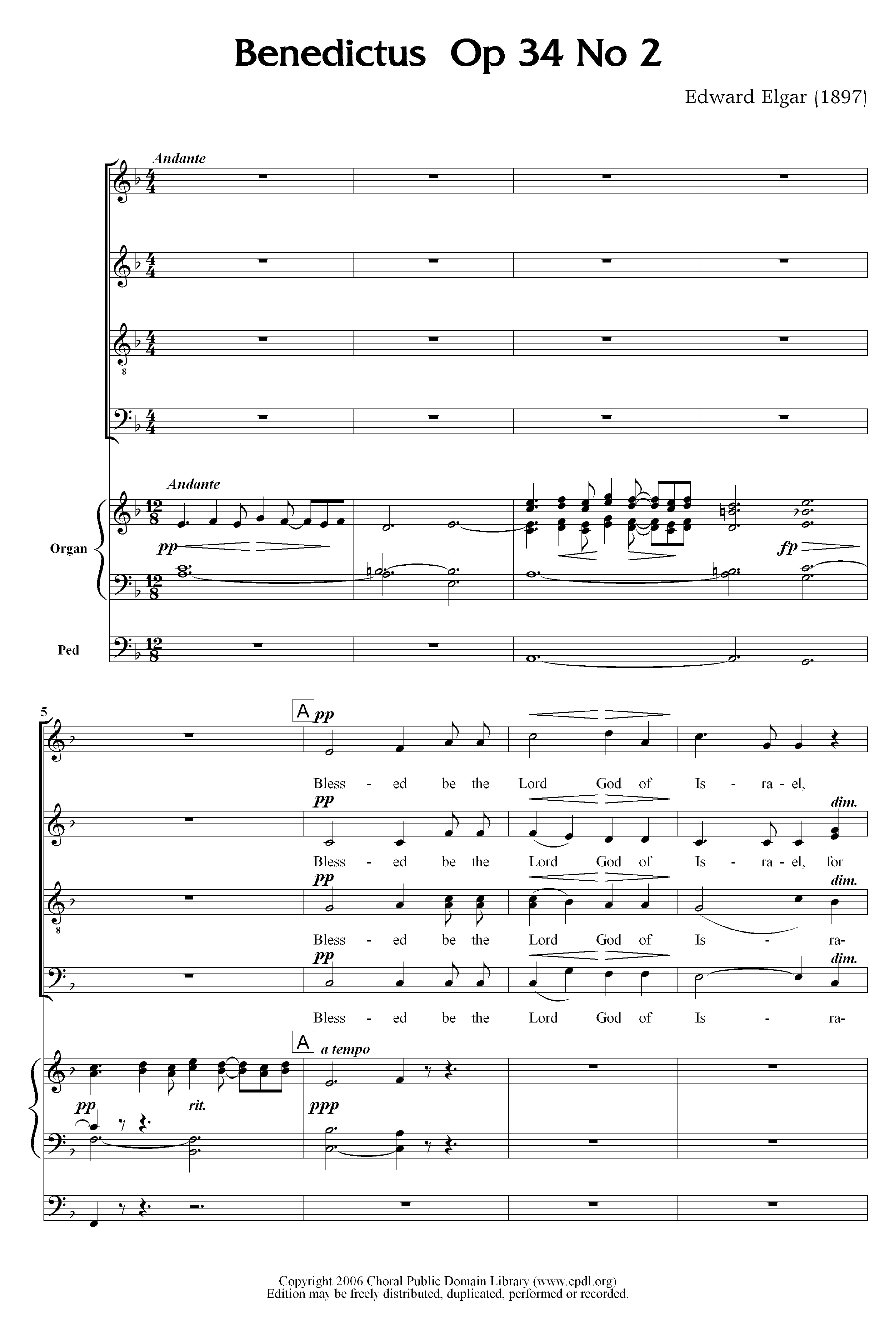 Benedictus, Op. 34, No. 2
