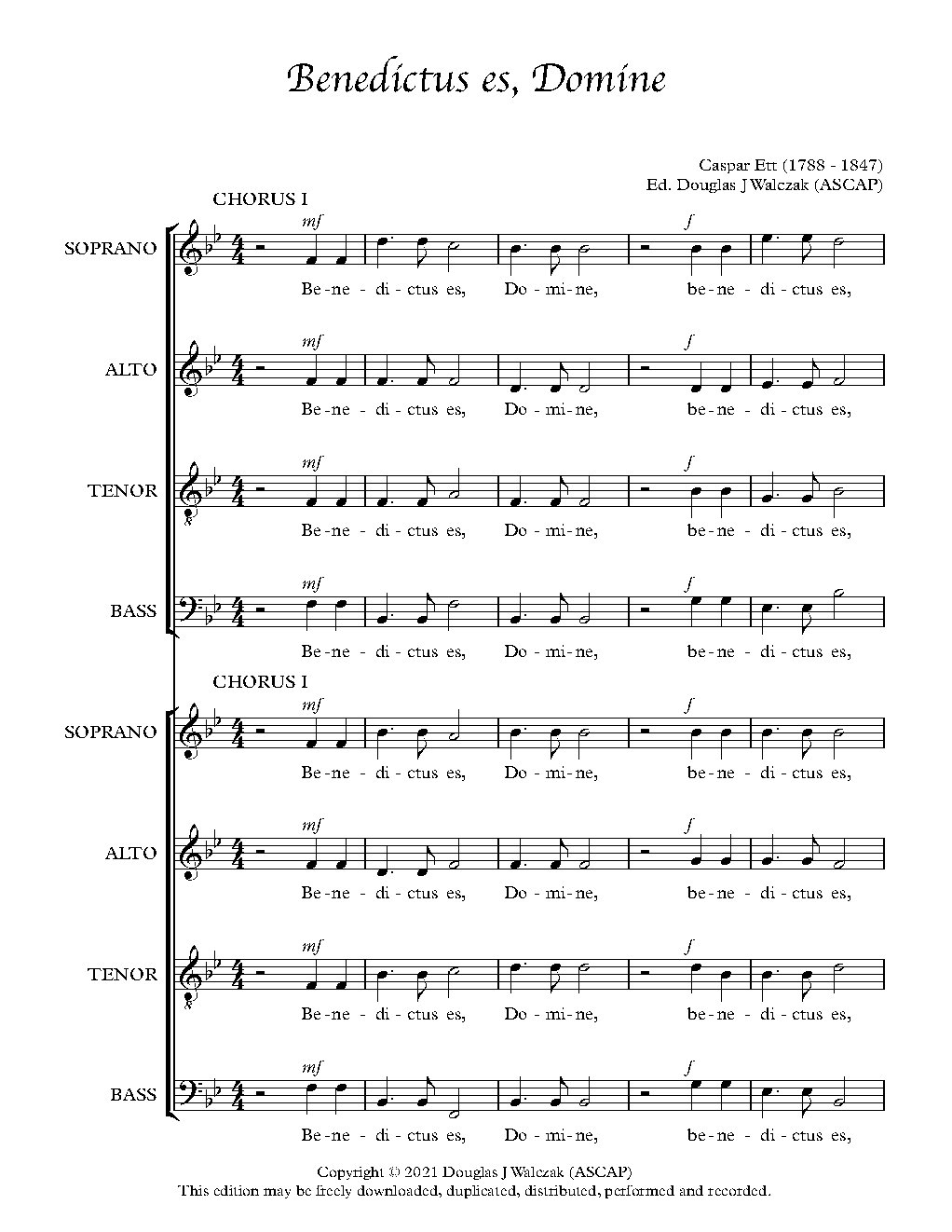Benedictus es, Domine