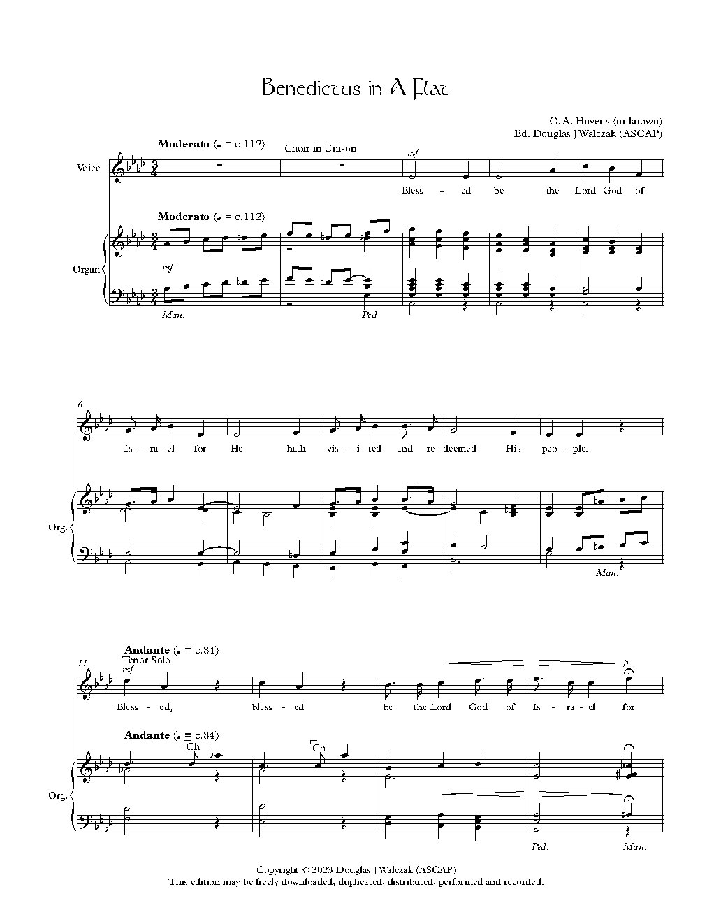 Benedictus in a Flat
