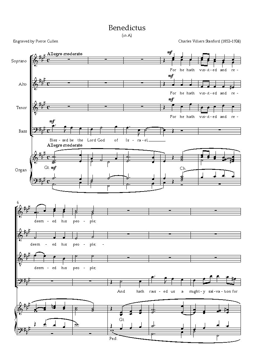 Benedictus in A major, Op. 12, No. 2
