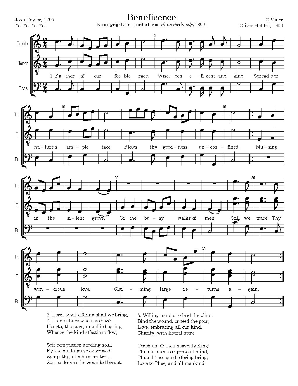 Beneficence - Choir Script PDF Thumbnail
