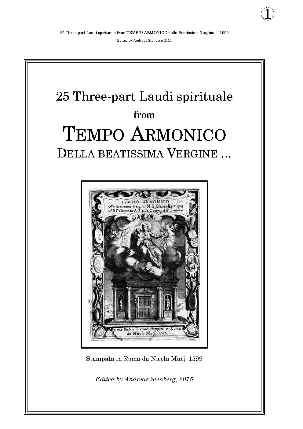 Benedite'l Signore - Choir Script PDF Thumbnail