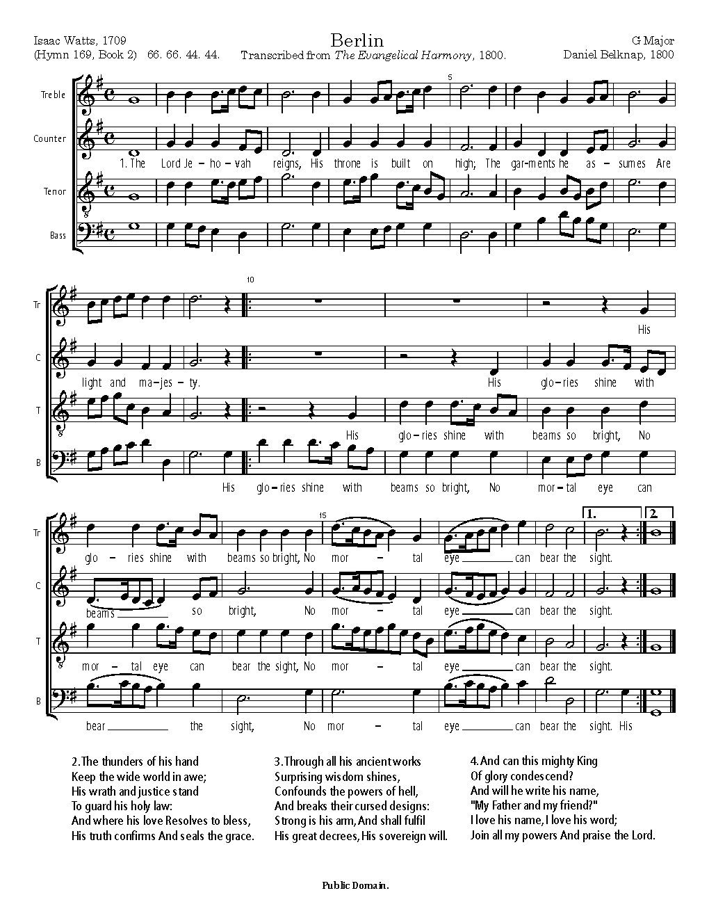 Berlin - Choir Script PDF Thumbnail