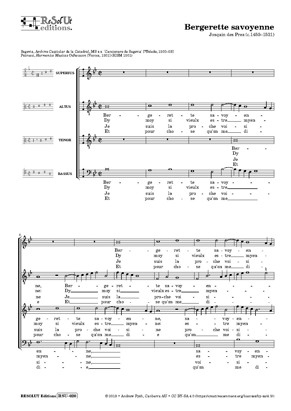 Bergerette savoyenne