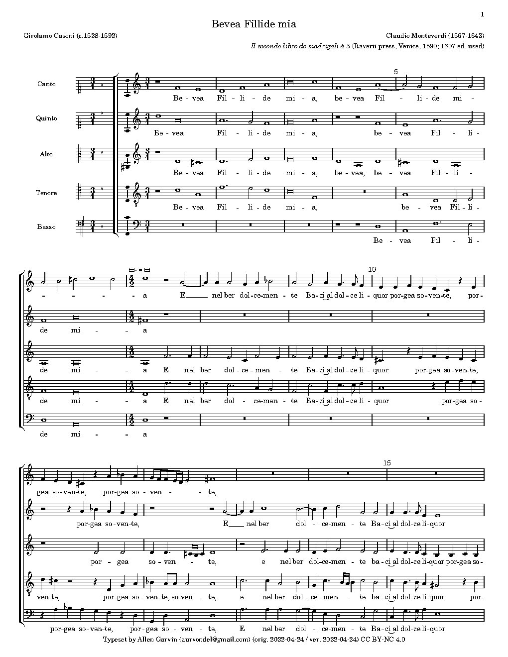 Bevea Fiilida mia - Choir Script PDF Thumbnail