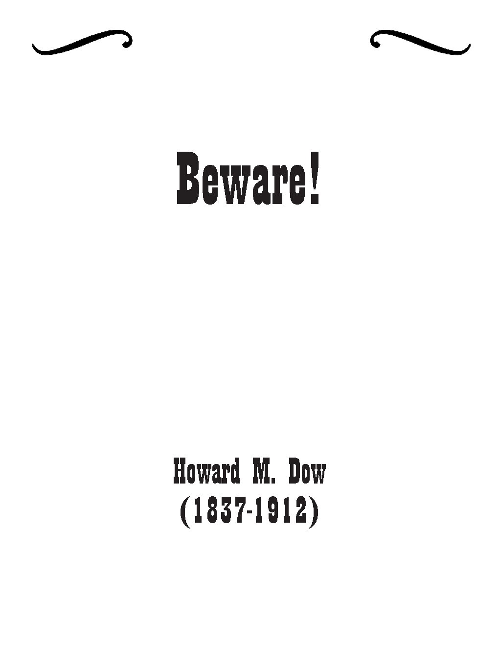 Beware! - Choir Script PDF Thumbnail
