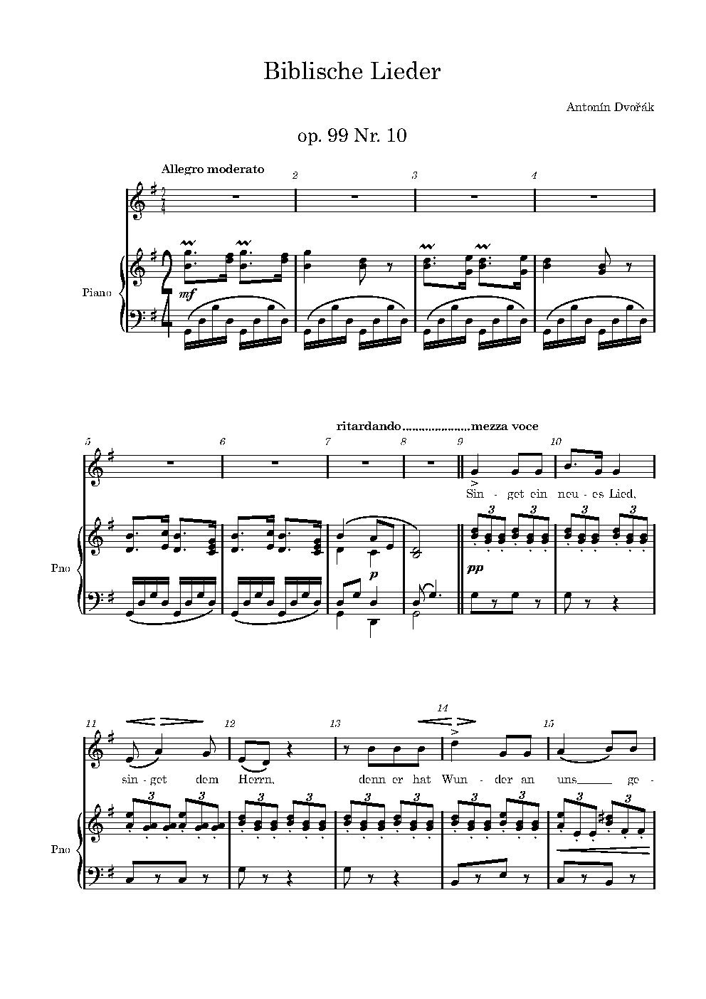 Biblical songs Op.99