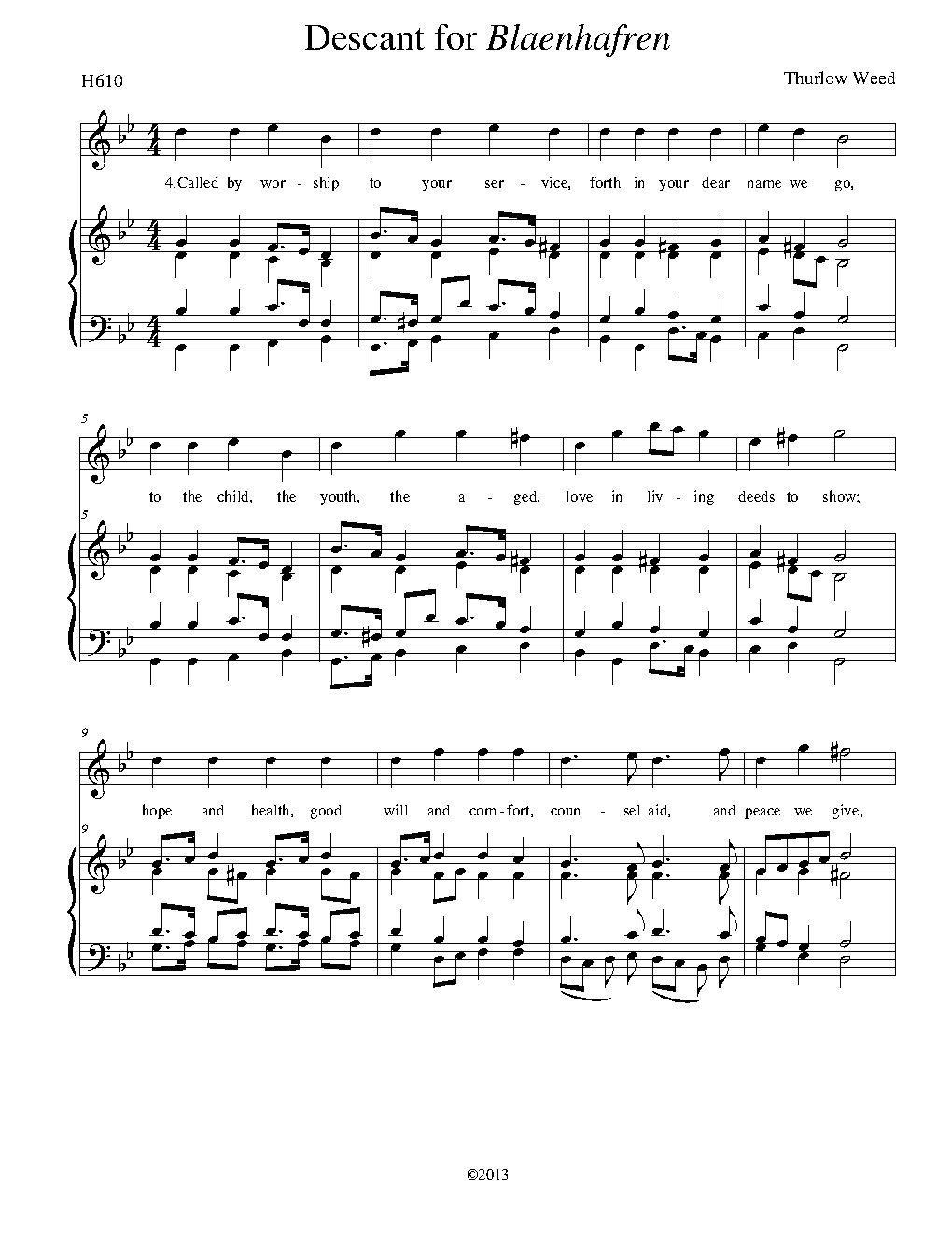 Descant for Blaenhafren