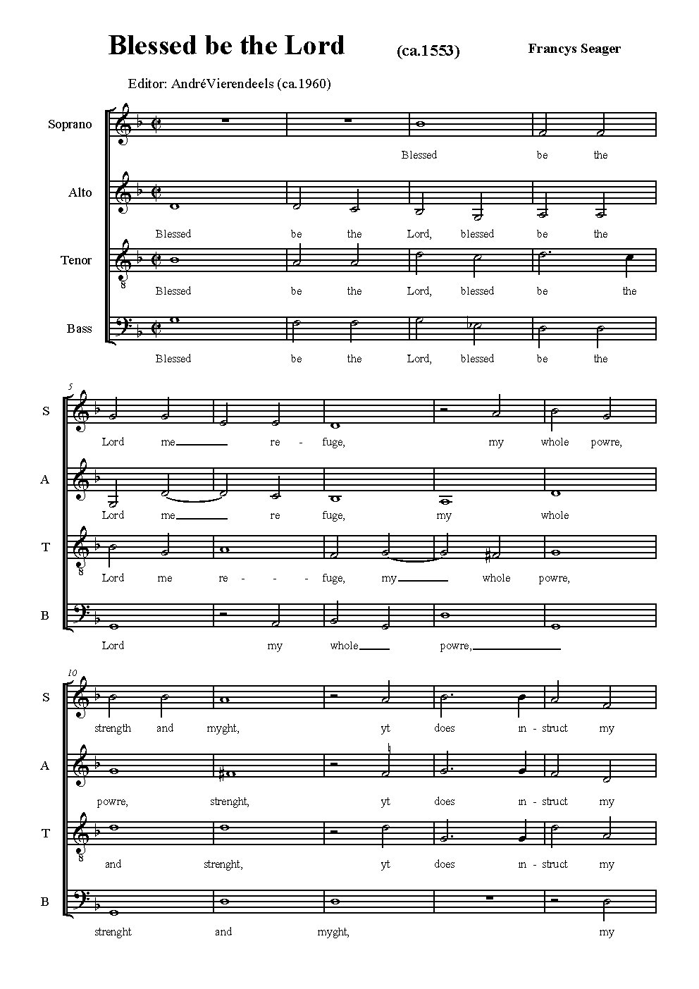 Blessed be the Lord - Choir Script PDF Thumbnail