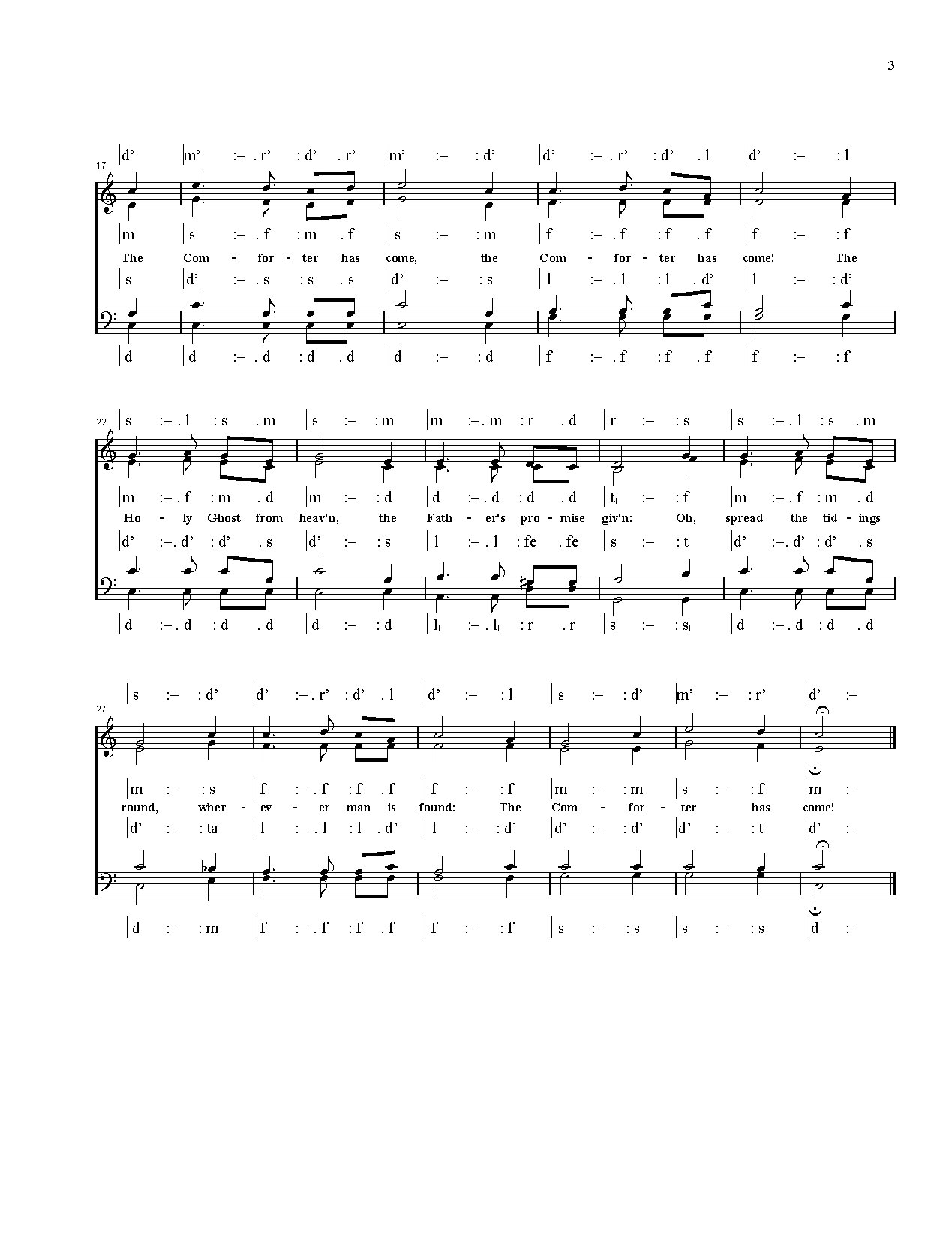 The Comforter Has Come! 2 - Download Choir Script PDF